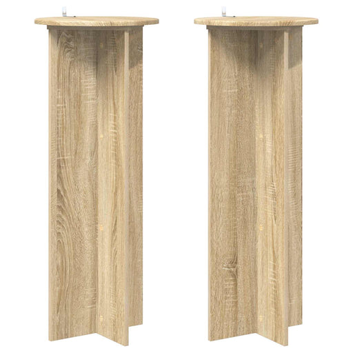 Suport pentru plante 2 pcs Stejar Sonoma Ø40 x 100 cm - WALTI WALTI