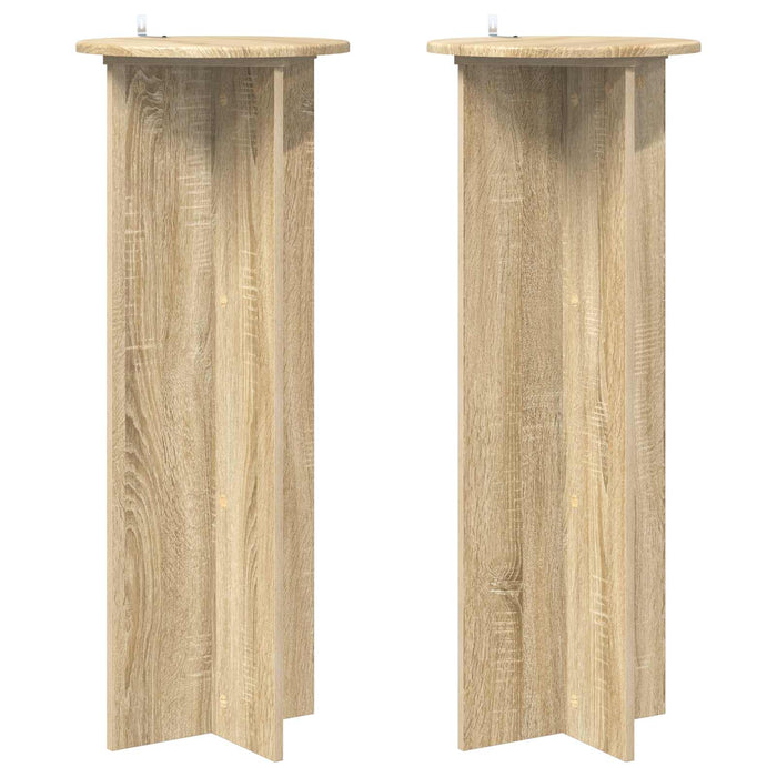 Suport pentru plante 2 pcs Stejar Sonoma Ø40 x 100 cm - WALTI WALTI