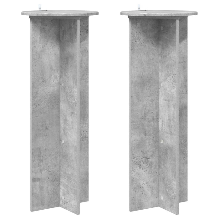 Suport pentru plante 2 pcs Gri Beton Ø40 x 100 cm - WALTI WALTI