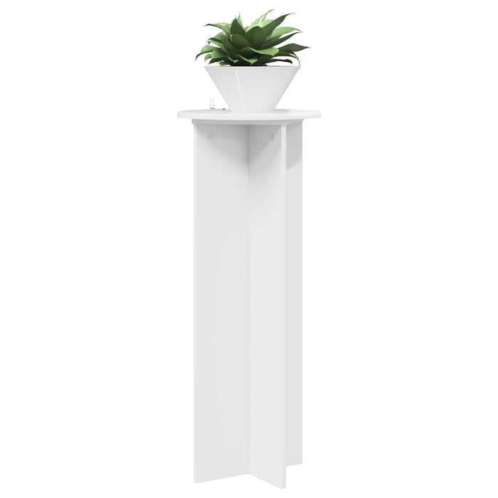 Suport pentru plante 2 pcs Alb foarte lucios Ø40 x 100 cm - WALTI WALTI