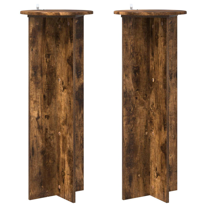 Suport pentru plante 2 pcs Stejar fumuriu Ø40 x 100 cm - WALTI WALTI