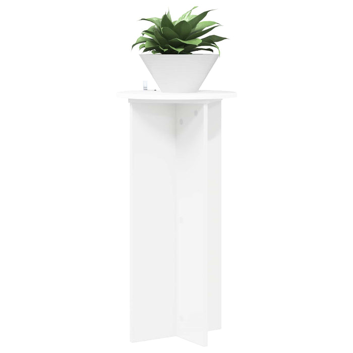 Suport pentru plante 2 pcs Alb Ø40 x 80 cm Lemn prelucrat - WALTI WALTI