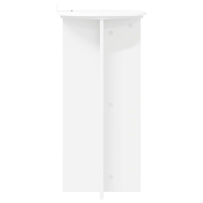 Suport pentru plante 2 pcs Alb Ø40 x 80 cm Lemn prelucrat - WALTI WALTI