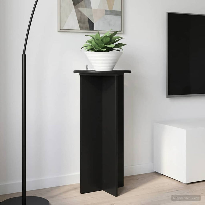 Suport pentru plante 2 pcs Negru 40 x 40 x 80 cm Lemn prelucrat - WALTI WALTI