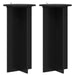 Suport pentru plante 2 pcs Negru 40 x 40 x 80 cm Lemn prelucrat - WALTI WALTI
