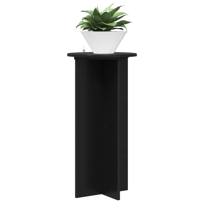 Suport pentru plante 2 pcs Negru 40 x 40 x 80 cm Lemn prelucrat - WALTI WALTI