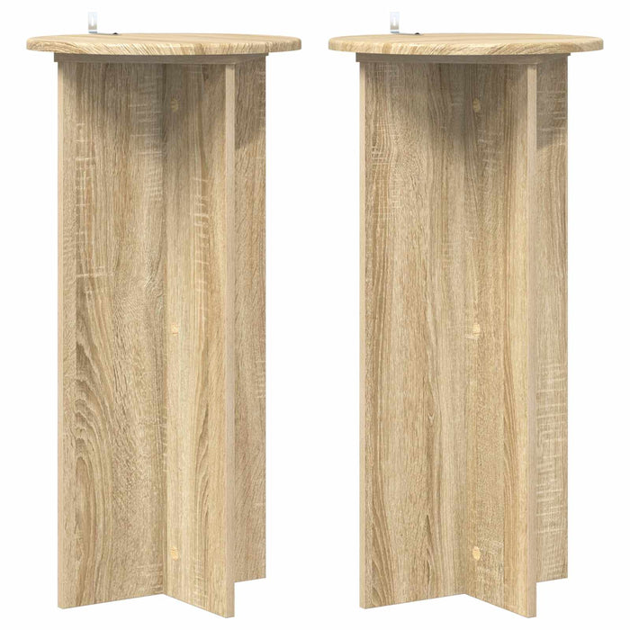Suport pentru plante 2 pcs Stejar Sonoma 40 x 40 x 80 cm - WALTI WALTI