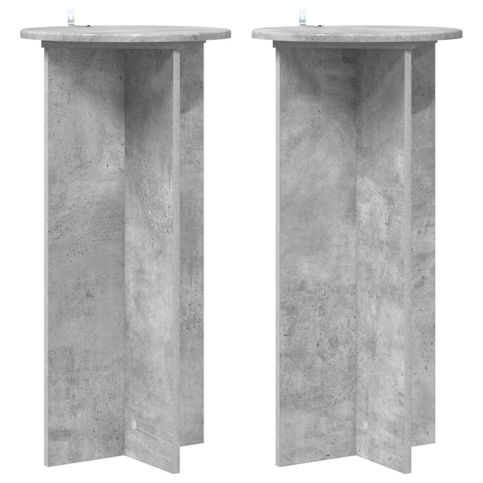 Suport pentru plante 2 pcs Gri Beton 40 x 40 x 80 cm - WALTI WALTI