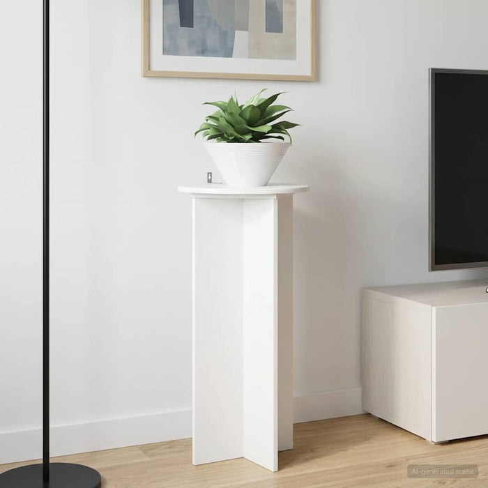 Suport pentru plante 2 pcs Alb foarte lucios 40 x 40 x 80 cm - WALTI WALTI