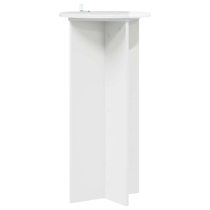 Suport pentru plante 2 pcs Alb foarte lucios 40 x 40 x 80 cm - WALTI WALTI
