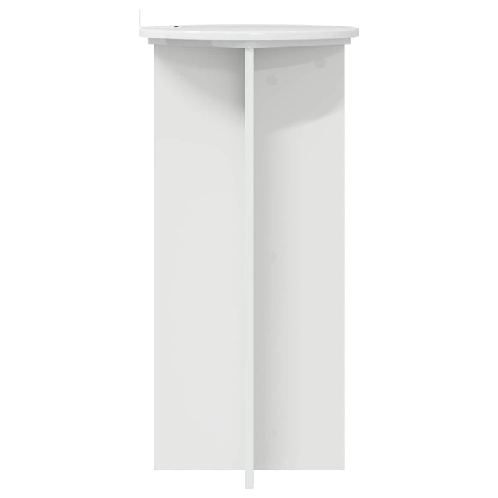 Suport pentru plante 2 pcs Alb foarte lucios 40 x 40 x 80 cm - WALTI WALTI