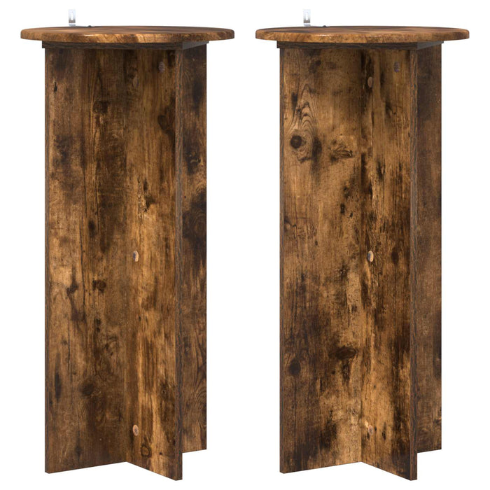 Suport pentru plante 2 pcs Stejar fumuriu 40 x 40 x 80 cm - WALTI WALTI