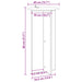Suport pentru plante 2 pcs Stejar Artizanal 40 x 40 x 80 cm - WALTI WALTI