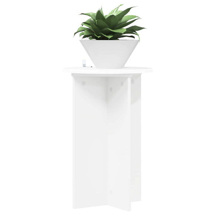 Suport pentru plante 2 pcs Alb Ø40 x 60 cm Lemn prelucrat - WALTI WALTI
