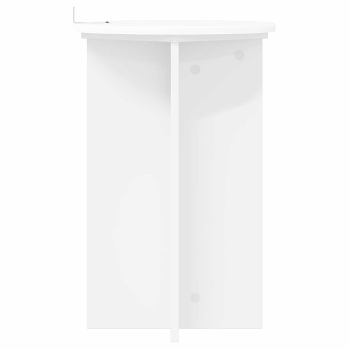 Suport pentru plante 2 pcs Alb Ø40 x 60 cm Lemn prelucrat - WALTI WALTI