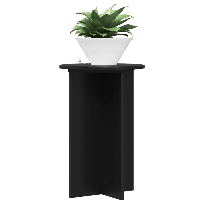 Suport pentru plante 2 pcs Negru Ø40 x 60 cm Lemn prelucrat - WALTI WALTI