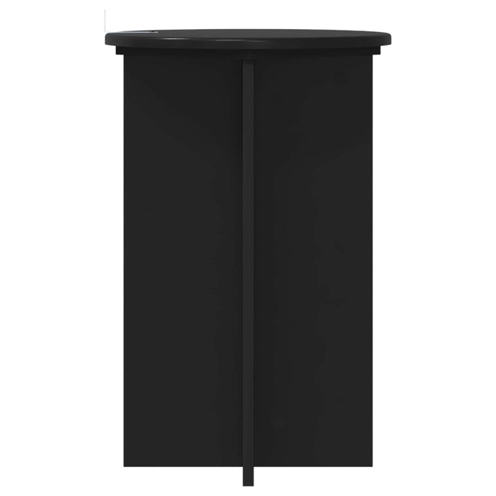 Suport pentru plante 2 pcs Negru Ø40 x 60 cm Lemn prelucrat - WALTI WALTI