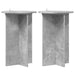 Suport pentru plante 2 pcs Gri Beton Ø40 x 60 cm Lemn prelucrat - WALTI WALTI