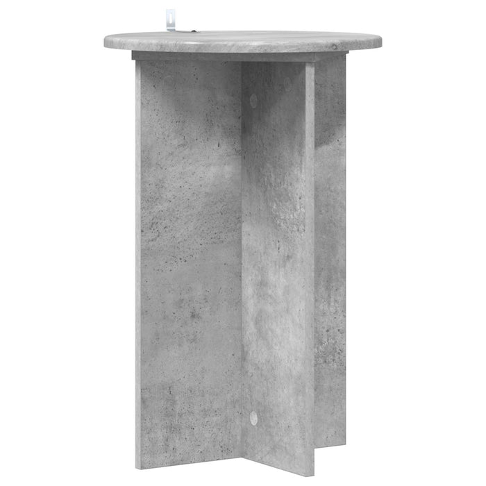 Suport pentru plante 2 pcs Gri Beton Ø40 x 60 cm Lemn prelucrat - WALTI WALTI