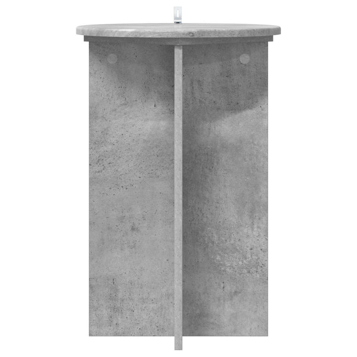 Suport pentru plante 2 pcs Gri Beton Ø40 x 60 cm Lemn prelucrat - WALTI WALTI