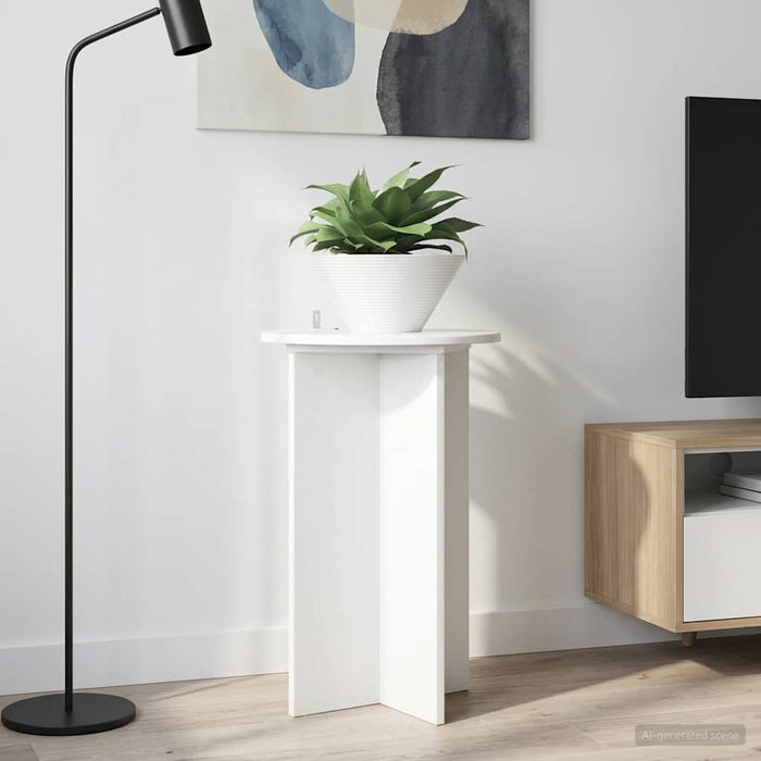 Suport pentru plante 2 pcs Alb foarte lucios Ø40 x 60 cm - WALTI WALTI