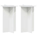 Suport pentru plante 2 pcs Alb foarte lucios Ø40 x 60 cm - WALTI WALTI