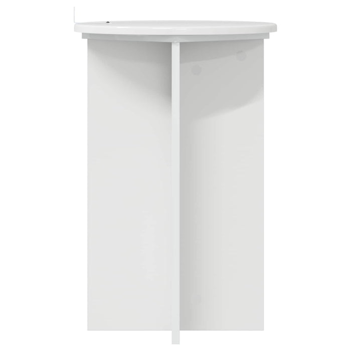 Suport pentru plante 2 pcs Alb foarte lucios Ø40 x 60 cm - WALTI WALTI
