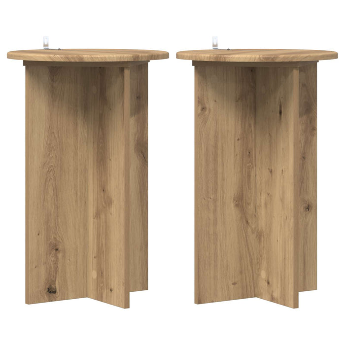 Suport pentru plante 2 pcs Stejar Artizanal Ø40 x 60 cm - WALTI WALTI