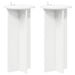 Suport pentru plante 2 pcs Alb Ø29,5 x 60 cm Lemn prelucrat - WALTI WALTI