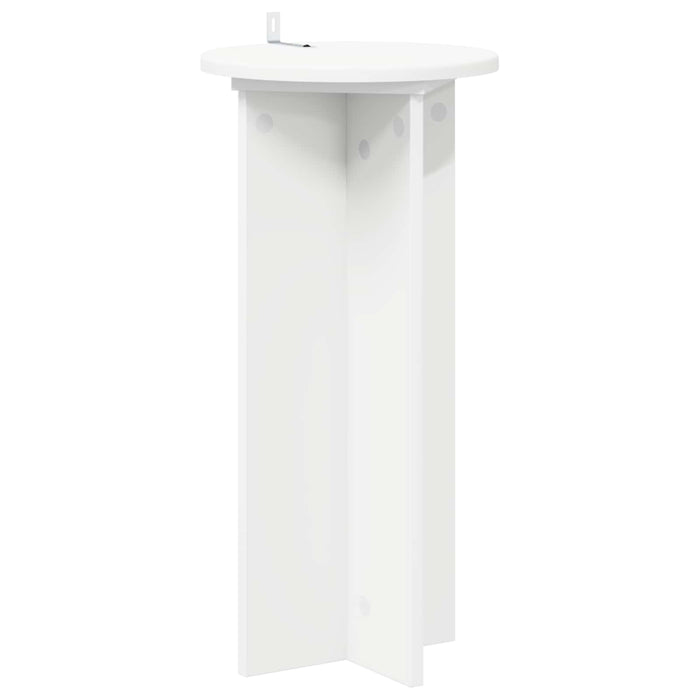 Suport pentru plante 2 pcs Alb Ø29,5 x 60 cm Lemn prelucrat - WALTI WALTI