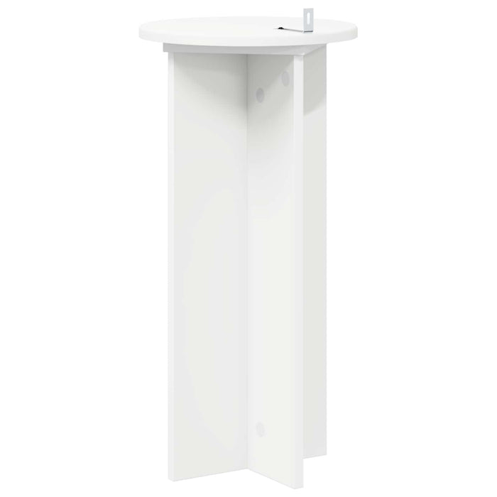 Suport pentru plante 2 pcs Alb Ø29,5 x 60 cm Lemn prelucrat - WALTI WALTI
