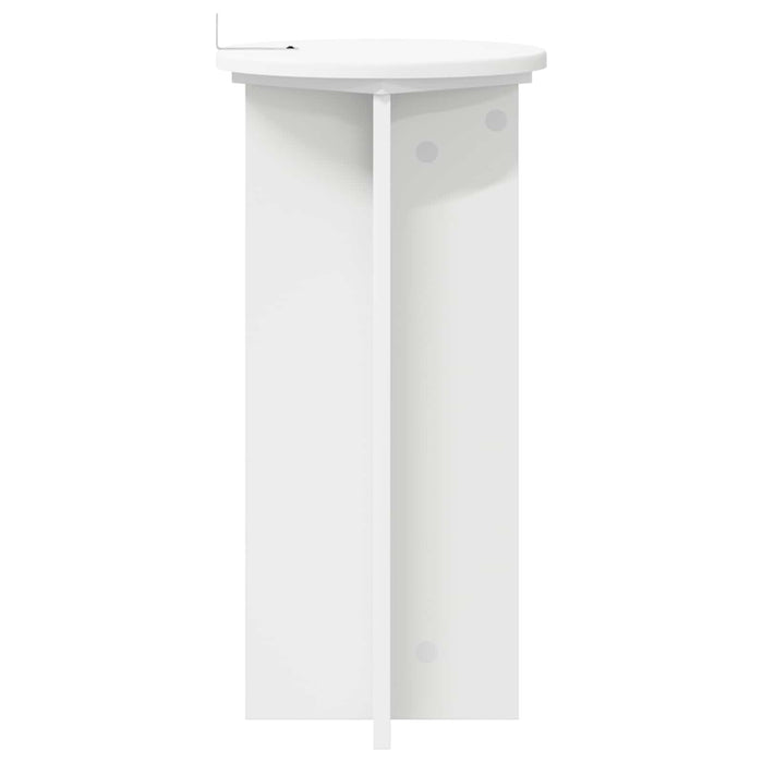 Suport pentru plante 2 pcs Alb Ø29,5 x 60 cm Lemn prelucrat - WALTI WALTI