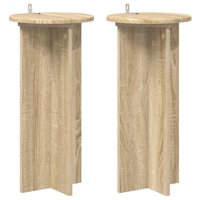 Suport pentru plante 2 pcs Stejar Sonoma 29,5 x 29,5 x 60 cm - WALTI WALTI