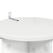 Suport pentru plante 2 pcs Alb foarte lucios Lemn prelucrat - WALTI WALTI