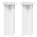Suport pentru plante 2 pcs Alb foarte lucios Lemn prelucrat - WALTI WALTI