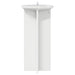 Suport pentru plante 2 pcs Alb foarte lucios Lemn prelucrat - WALTI WALTI