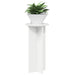 Suport pentru plante 2 pcs Alb foarte lucios Lemn prelucrat - WALTI WALTI