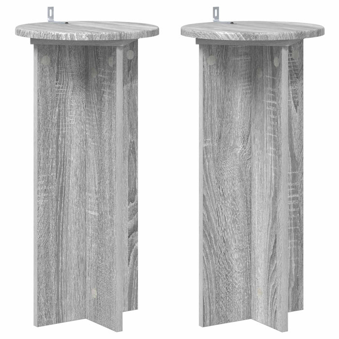 Suport pentru plante 2 pcs Sonoma gri 29,5 x 29,5 x 60 cm - WALTI WALTI