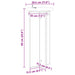 Suport pentru plante 2 pcs Sonoma gri 29,5 x 29,5 x 60 cm - WALTI WALTI