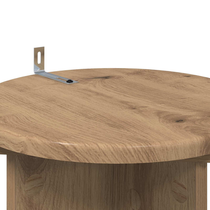 Suport pentru plante 2 pcs Stejar Artizanal 29,5 x 29,5 x 60 cm - WALTI WALTI