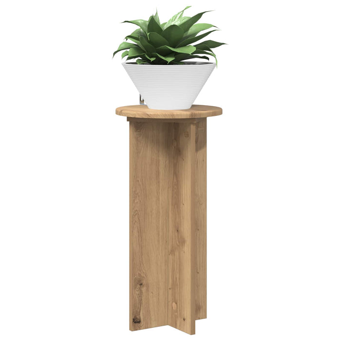 Suport pentru plante 2 pcs Stejar Artizanal 29,5 x 29,5 x 60 cm - WALTI WALTI