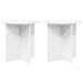Suport pentru plante 2 pcs Alb Ø40 x 40 cm Lemn prelucrat - WALTI WALTI