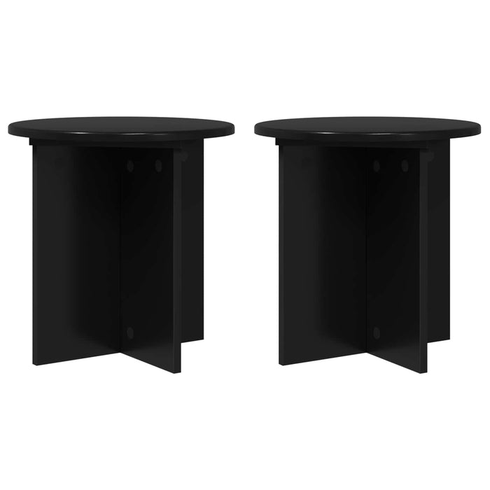 Suport pentru plante 2 pcs Negru 40 x 40 x 40 cm Lemn prelucrat - WALTI WALTI