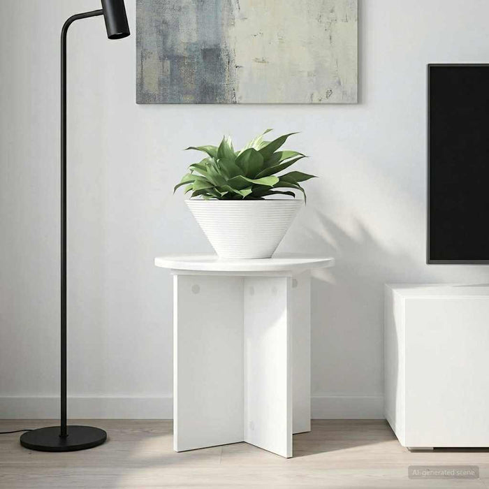 Suport pentru plante 2 pcs Alb foarte lucios 40 x 40 x 40 cm - WALTI WALTI