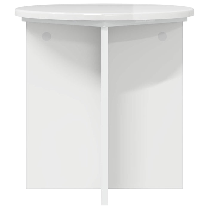 Suport pentru plante 2 pcs Alb foarte lucios 40 x 40 x 40 cm - WALTI WALTI