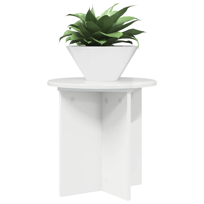 Suport pentru plante 2 pcs Alb foarte lucios 40 x 40 x 40 cm - WALTI WALTI