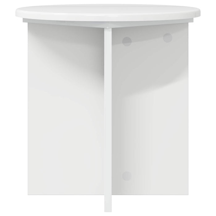 Suport pentru plante 2 pcs Alb foarte lucios 40 x 40 x 40 cm - WALTI WALTI