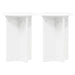 Suport pentru plante 2 pcs Alb Ø29,5 x 40 cm Lemn prelucrat - WALTI WALTI