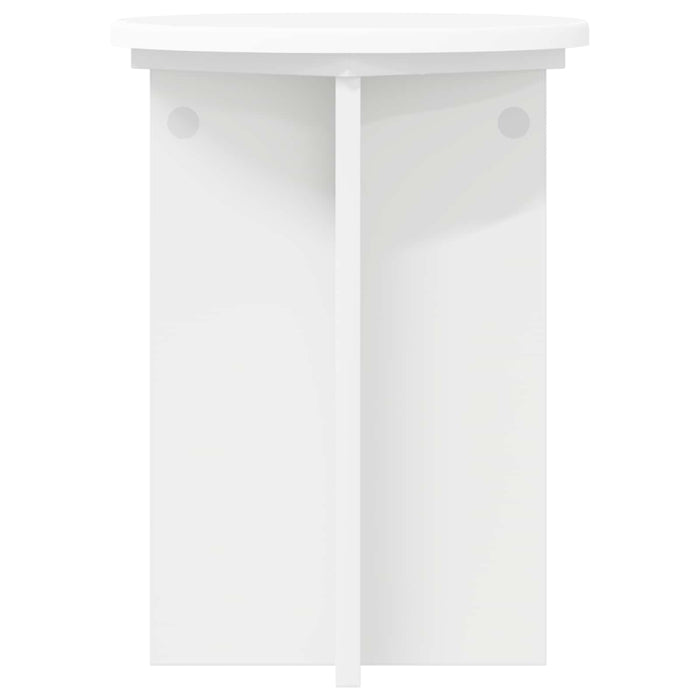 Suport pentru plante 2 pcs Alb Ø29,5 x 40 cm Lemn prelucrat - WALTI WALTI