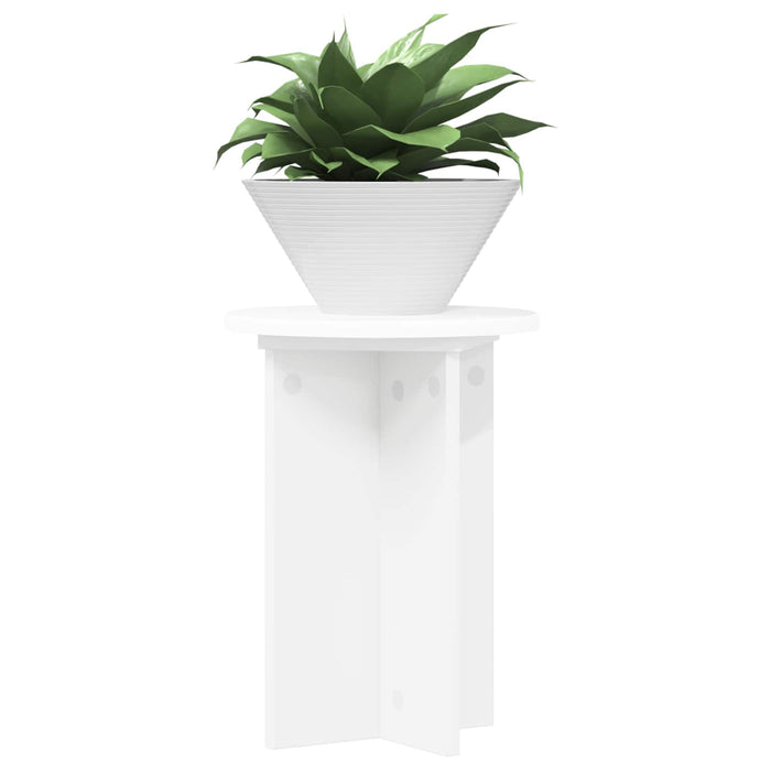 Suport pentru plante 2 pcs Alb Ø29,5 x 40 cm Lemn prelucrat - WALTI WALTI